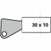 Sigurnosni cilindar Yale 30 x 10 mm Mesing Garažna vrata