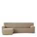 Hoes voor chaise longue met korte armleuning links Eysa JAZ Beige 120 x 120 x 360 cm