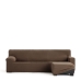 Housse pour chaise longue accoudoir court droit Eysa JAZ Marron 120 x 120 x 360 cm