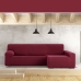 Right long arm chaise longue cover Eysa JAZ Burgundy 180 x 120 x 360 cm