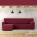 Hoes voor chaise longue met korte armleuning links Eysa JAZ Bordeaux 120 x 120 x 360 cm