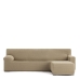 Funda para chaise longue de brazo corto derecho Eysa JAZ Beige 120 x 120 x 360 cm