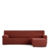 Capa para chaise longue de braço curto direito Eysa JAZ Vermelho Escuro 120 x 120 x 360 cm