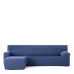 Hoes voor chaise longue met korte armleuning links Eysa JAZ Blauw 120 x 120 x 360 cm