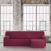 Κάλυμμα για καναπέ με σκαμπό δεξιό μικρό μπράτσο Eysa BRONX Βουργουνδίας 110 x 110 x 310 cm