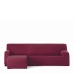 Housse pour chaise longue accoudoir long gauche Eysa BRONX Bordeaux 110 x 110 x 310 cm