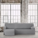 Hoes voor chaise longue met korte armleuning links Eysa BRONX Grijs 110 x 110 x 310 cm