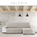 Husă pentru canapea Eysa VALERIA Gri deschis 100 x 110 x 240 cm