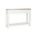 Mesa de apoio DKD Home Decor Branco Castanho Acácia Madeira de mangueira 110 x 30 x 80 cm