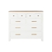 Commode DKD Home Decor Blanc Marron Acacia Bois de manguier Urbaine 110 x 45 x 100 cm