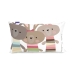 Pudebetræk HappyFriday Moshi Moshi Rabbit Family Multifarvet 50 x 30 cm