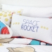 Cushion cover HappyFriday Mr Fox Space Rocket Multicolour 50 x 30 cm