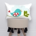Husă de pernă de canapea HappyFriday Mr Fox Little Birds Multicolor 50 x 30 cm