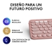 Drahtlose Tastatur Logitech K380s Rosa Qwerty Spanisch