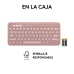 Clavier sans fil Logitech K380s Rose Espagnol Qwerty