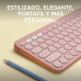 Belaidė klaviatūra Logitech K380s Rožinė Ispaniška Qwerty
