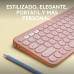 Draadloos toetsenbord Logitech K380s Roze Qwerty Spaans