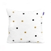 Fodera per cuscino HappyFriday Blanc Golden dots Multicolore 2 Pezzi