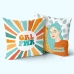 Чехол для подушки HappyFriday Aware Girl power Разноцветный 50 x 50 cm 2 Предметы