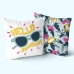 Cushion cover HappyFriday Aware Hello sunshine Multicolour 50 x 50 cm 2 Pieces