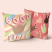 Cushion cover HappyFriday Aware Good vibes  Multicolour 50 x 50 cm 2 Pieces