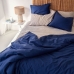 Housse de Couette HappyFriday BASIC Blue marine 220 x 220 cm