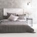 Housse de Couette HappyFriday Basic Oxford Gris 140 x 200 cm