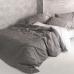 Housse de Couette HappyFriday Basic Oxford Gris 140 x 200 cm