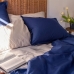 Покривало за одеяло HappyFriday BASIC Морско син 180 x 220 cm