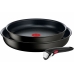 Conjunto de Frigideiras Tefal INGENIO UNLIMITED Ø 22 cm Ø 26 cm Preto