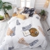 Housse de Couette HappyFriday Blanc Foliage  Multicouleur 260 x 220 cm