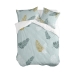 Housse de Couette HappyFriday Blanc Foliage mint  Multicouleur 200 x 200 cm