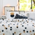 Housse de Couette HappyFriday Blanc Golden dots Multicouleur 220 x 220 cm