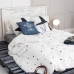 Housse de Couette HappyFriday Blanc Constellation  Multicouleur 155 x 220 cm