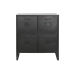 Chest of drawers Home ESPRIT Black Metal Loft 75 x 45 x 80 cm