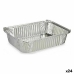 Set de vase de bucătărie De unică folosință Cu Capac Aluminiu 19 x 6,8 x 25,5 cm (24 Unități)