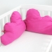 Paracolpi per culla HappyFriday Basic Kids Cloud Fucsia 60 x 40 cm