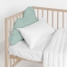 Cot protector HappyFriday Basic Kids Cloud Mint 60 x 40 cm