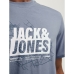 Kortærmet T-shirt til Mænd Jack & Jones JCOMAP SUMMER 12257908 Blå