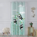 Kardin HappyFriday Moshi Moshi Panda Garden Sinine 140 x 265 cm