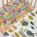 Conjunto de Lençóis HappyFriday Moshi Moshi Harvestwood Multicolor Berço de Bebé 2 Peças