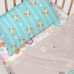 Bedding set HappyFriday Moshi Moshi Fantasy Multicolour Baby Crib 2 Pieces