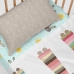 Set beddengoed HappyFriday Moshi Moshi Rabbit family Multicolour Wieg voor baby's 2 Onderdelen