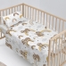 Set beddengoed HappyFriday Moshi Moshi Sleepy sloth Multicolour Wieg voor baby's 2 Onderdelen