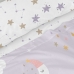 Set beddengoed HappyFriday Moshi Moshi Moons Multicolour Bed van 80/90 2 Onderdelen