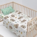 Set beddengoed HappyFriday Moshi Moshi Happy sloth Multicolour Wieg voor baby's 2 Onderdelen