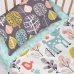 Bedding set HappyFriday Moshi Moshi Woodland Multicolour Baby Crib 2 Pieces