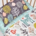 Bäddset HappyFriday Moshi Moshi Woodland Multicolour Babysäng 2 Delar