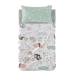 Set beddengoed HappyFriday Moshi Moshi Best buddies  Multicolour Wieg voor baby's 2 Onderdelen