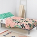 Set beddengoed HappyFriday Moshi Moshi Panda garden Roze Bed van 80/90 2 Onderdelen